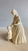 Royal Worcester â€˜Mothering Sundayâ€™ limited edition bone china figurine
