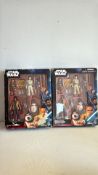 Pair of Star Wars The Force Awakens â€œTakodana Encounterâ€ boxed action figure sets