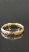 9ct Gold band 1.5g Size Q