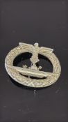 Kriegsmarine u boat badge Friedrich Orthwien