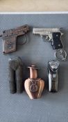 Collection of 5 novelty cigarette lighters