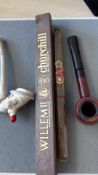William II boxed cigar & 2 pipes