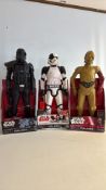 Set of 3 Star Wars 19-inch BIG-FIGS action figures