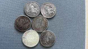 1889 crown, 1837 crown, 1885 pirate crown, Bermuda