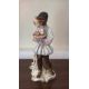 Wedgwood & Co Ltd hand-painted figural pageboy with parrot - Parrot AF - Image 2 of 5