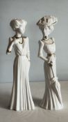 Spode Olivia and Eleanora bone china figurines, Pauline Shone design