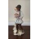 Wedgwood & Co Ltd hand-painted figural pageboy with parrot - Parrot AF - Image 1 of 5
