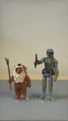 Pair of Kenner Star Wars 3.75-inch action figures, comprising Boba Fett with blaster and rocket