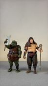 Pair of loose 3.75-inch Star Wars Return of the Jedi action figures by Kenner, comprising