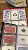 Albumed collection of assorted vintage playing cards