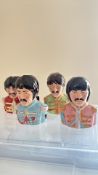 Set of 4 Beatle head toby jugs limited edition