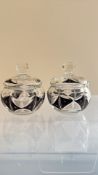 Pair of Karl Palda designed art deco lidded pots