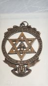 Silver masonic medal
