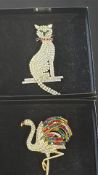 2x Butler & Wilson designer brooches