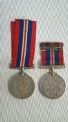 Pair of World War II War Medals, 1939–1945, each r