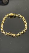 Designer 'Milor Italy'14ct Gold bracelet with magn