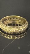 Early 20th century 9ct gold ring set with diamonds