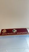 Cast iron Hogwarts express sign