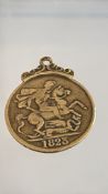 George III 1823 brass fob