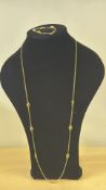 9ct Gold chain & matching bracelet set Total weigh
