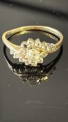 14ct Gold dress ring Weight 2.8g Size Q