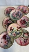 Set of 7 Lena Liu Symphony of Shimmering Beauty collector plates, 1991
