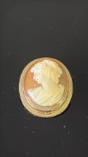 9ct Gold cameo 3.2g