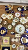 Collection of miniature porcelain decorative wares