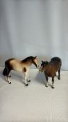 Pair of Beswick ceramic horse figures - Both AF