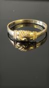 9ct Gold friendship ring 1.1g Size Q