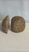 Pair of granite bookends