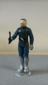 Kenner Star Wars “Blue Snaggletooth” action figure, 1978, teal jumpsuit, silver boots and black
