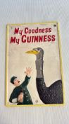 Guinness cast-iron advertising plaque Painted cast