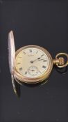 Waltham gold plated pocket watch