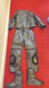 Alpinestars leather motorcycle suit and Miami boots (new)