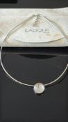 Lalique choker necklace & pendant with original po