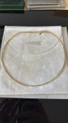 Lalique choker necklace with original pouch