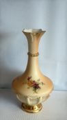 Royal Worcester blush ivory vase, shape 1538