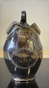 George III cream jug Date letter E, London hallmark Weight 97g c1800 with crowned leopard's head