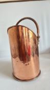 Copper coal bucket