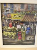 Mixed media on board by Kath Walker entitled Gibso