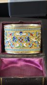Antique Russian silver gilt cloisonné enamelled ov