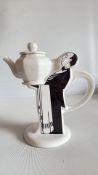 Art deco style butler teapot