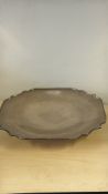 Large silver footed dish Weight 516g with presenta