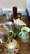 Assorted ceramic and glass tablewares