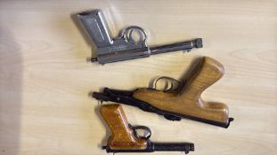 Herrington & son gat gun together with a Vintage D