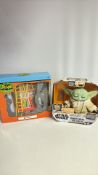 Pair of boxed Batman Batcave playset and Star Wars â€˜The Childâ€™ animatronic figure
