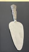 Silver handled cake knife