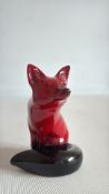 Royal Doulton flambe fox