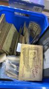 Collection of vintage cigarette card albums and loose cards